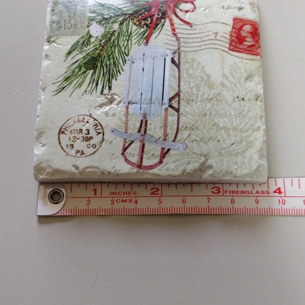 Christmas Coasters set of 4 - Picture 3 of 8